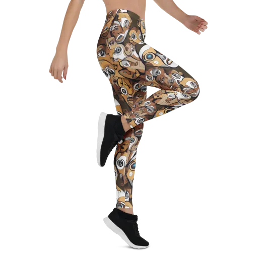 Many-eyed Masquerade on a Leggings