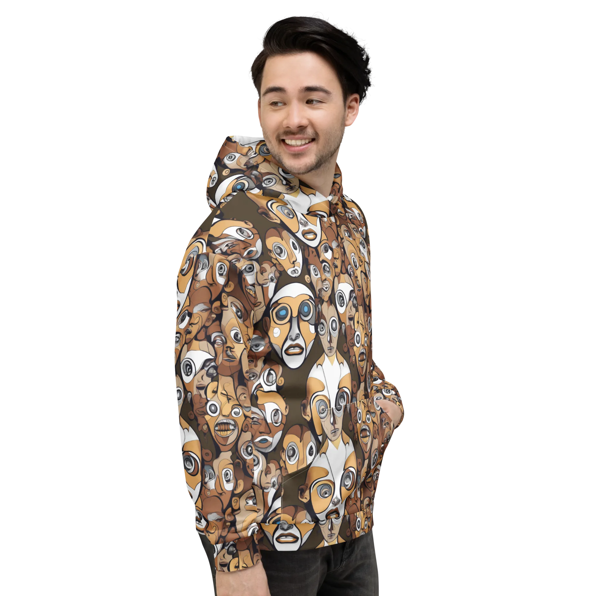 Many-eyed Masquerade on Hoodie — Right