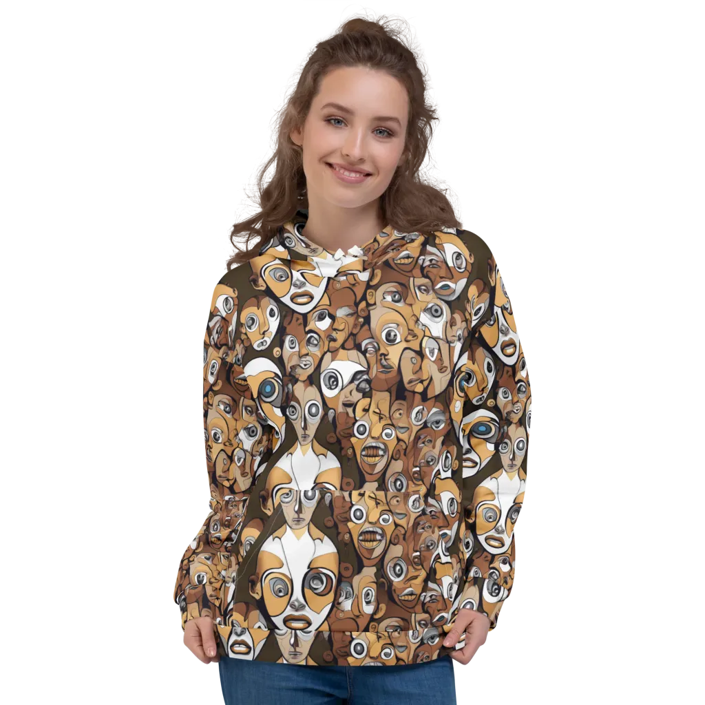 Many-eyed Masquerade on Hoodie — Front