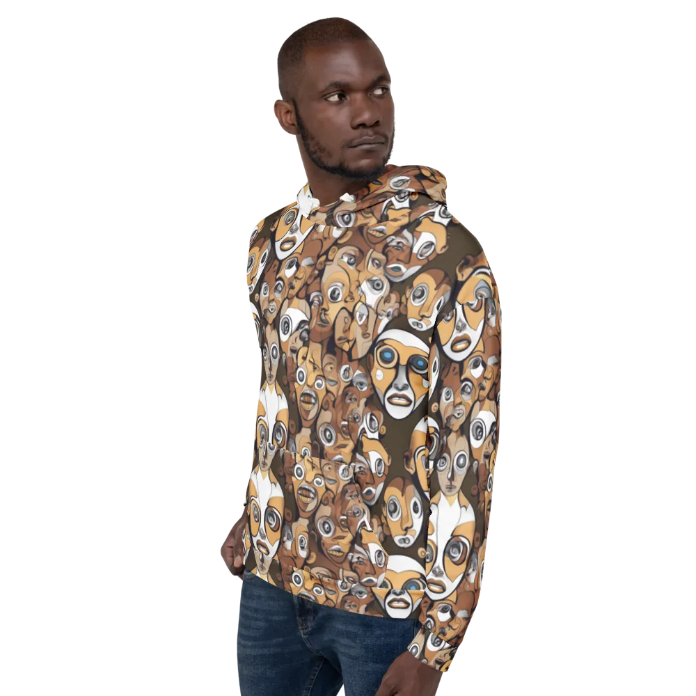 Many-eyed Masquerade on Hoodie — Left