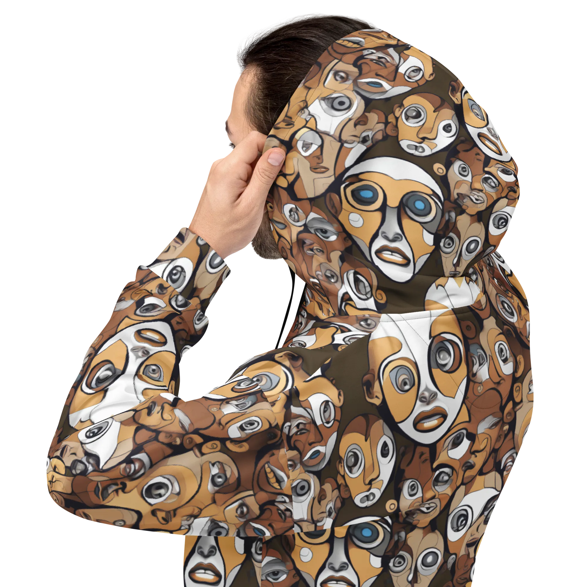 Many-eyed Masquerade on Hoodie — Back
