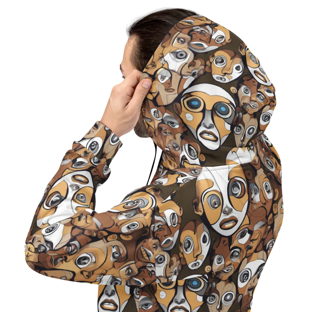 Many-eyed Masquerade on Hoodie — Back
