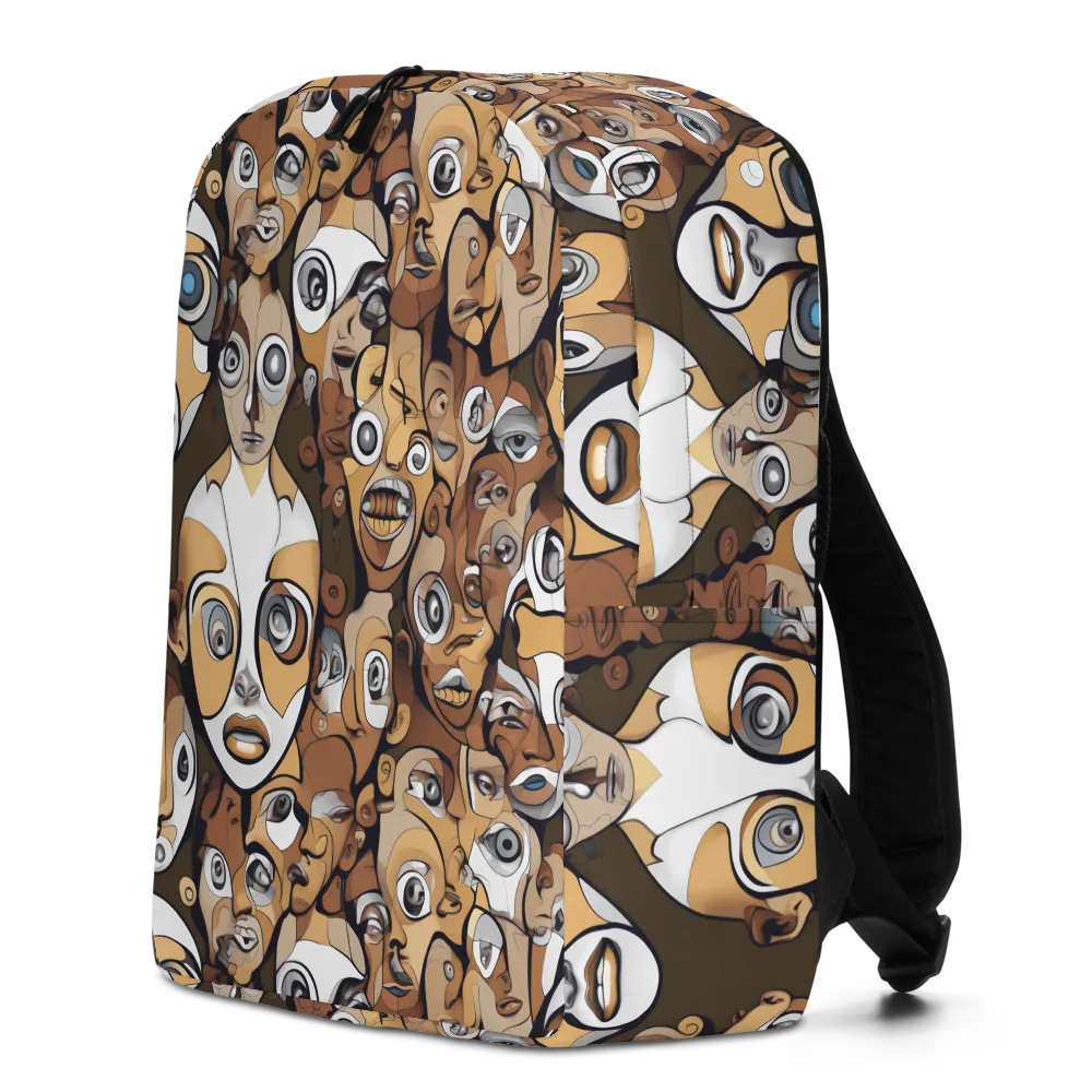 Many-eyed Masquerade on Minimalist Backpack — Left