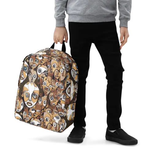 Many-eyed Masquerade on a Minimalist Backpack