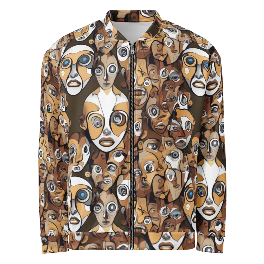 Many-eyed Masquerade on Bomber Jacket — Front