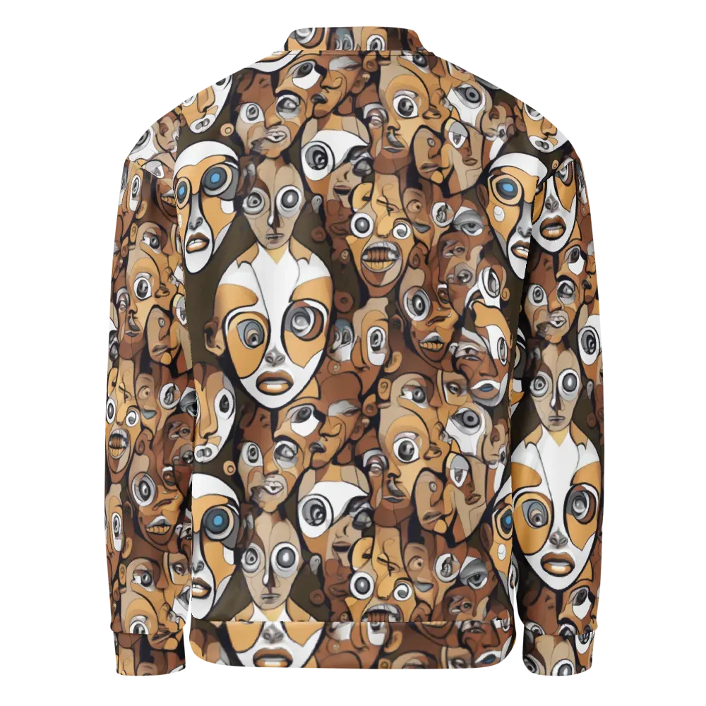 Many-eyed Masquerade on Bomber Jacket — Back