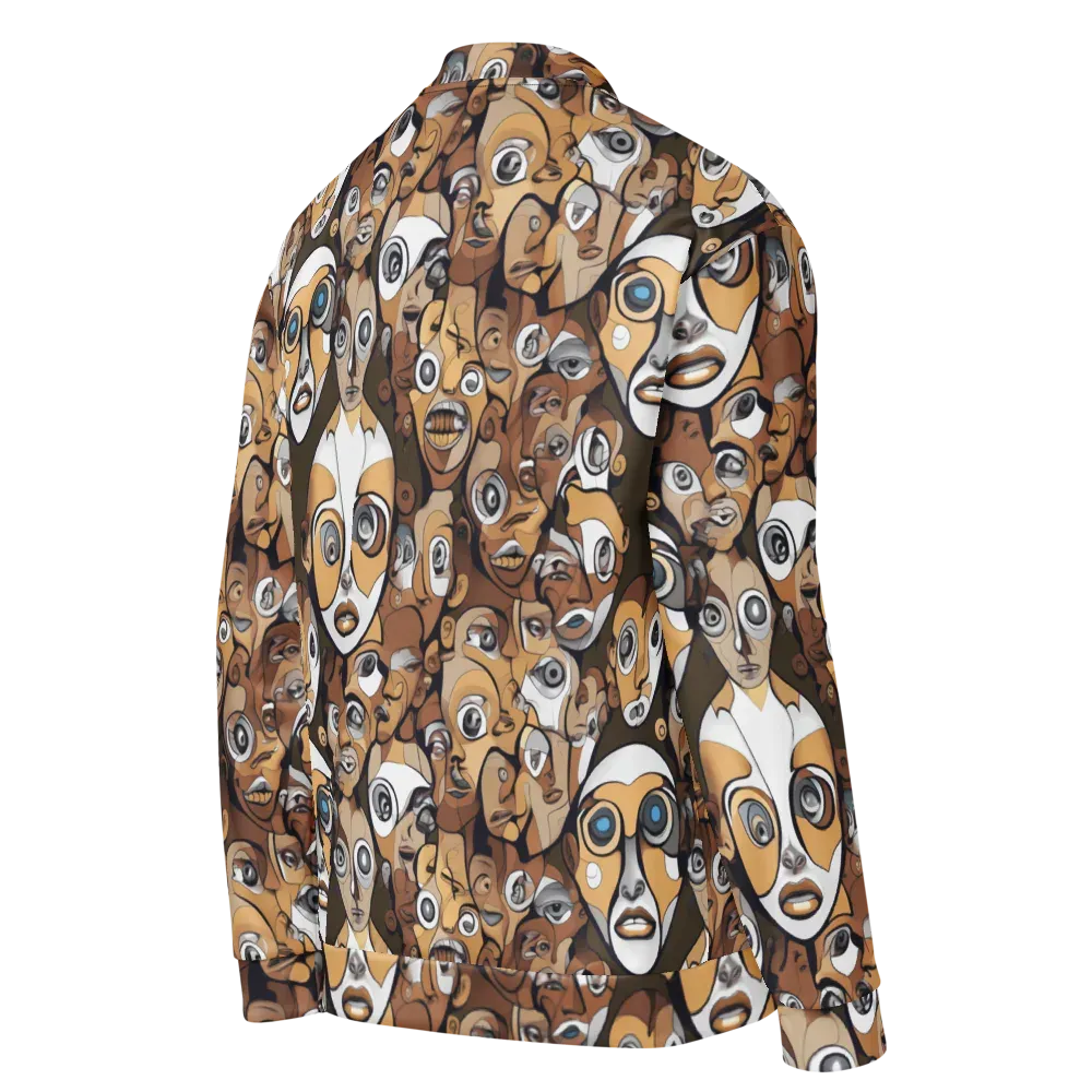 Many-eyed Masquerade on Bomber Jacket — Right Back