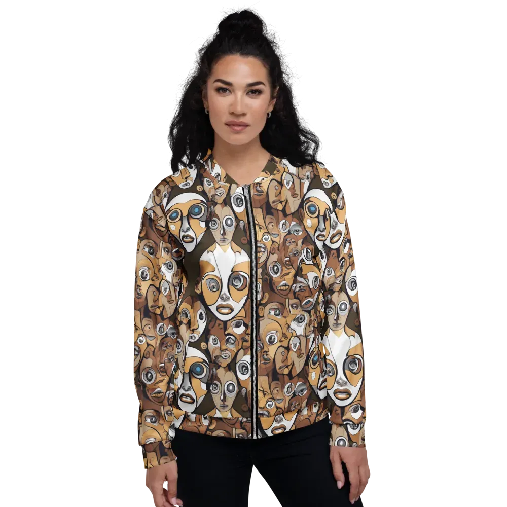 Many-eyed Masquerade on Bomber Jacket — Front