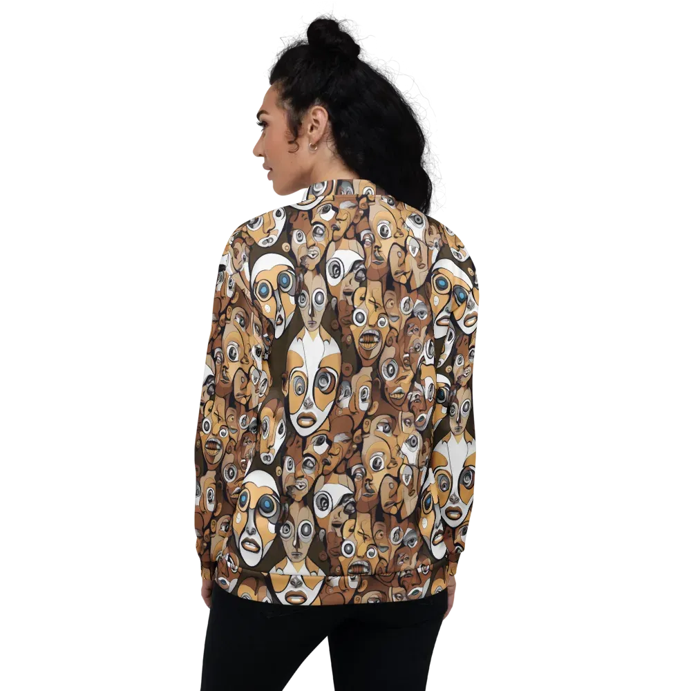 Many-eyed Masquerade on Bomber Jacket — Back