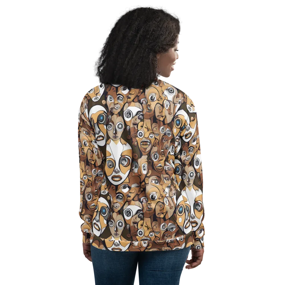 Many-eyed Masquerade on Bomber Jacket — Back