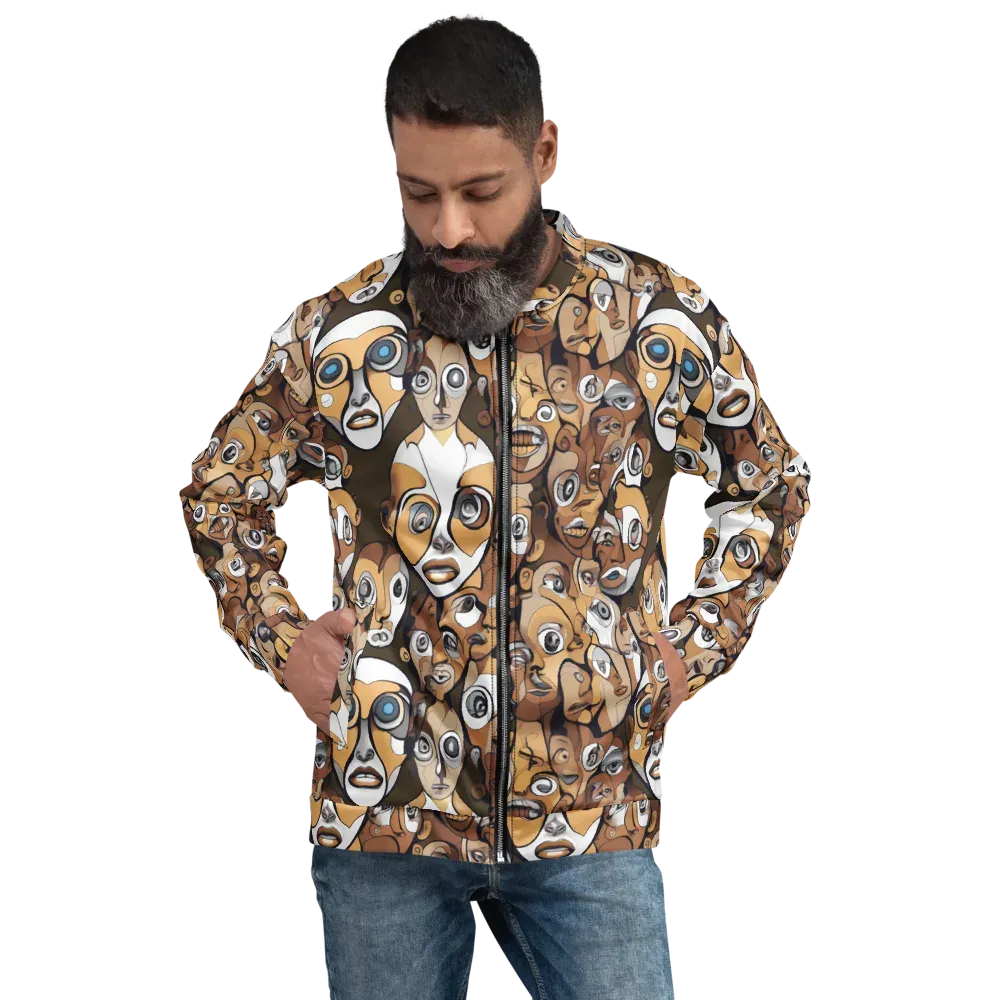 Many-eyed Masquerade on Bomber Jacket — Front