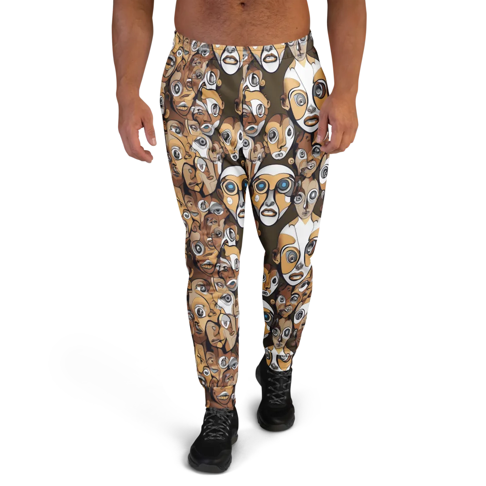 Many-eyed Masquerade on Men's Joggers — Front