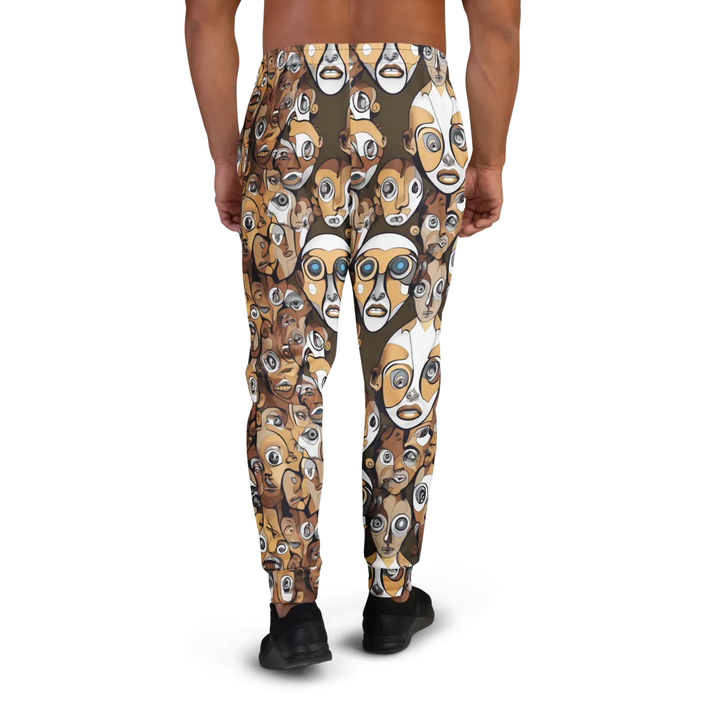 Many-eyed Masquerade on Men's Joggers — Back