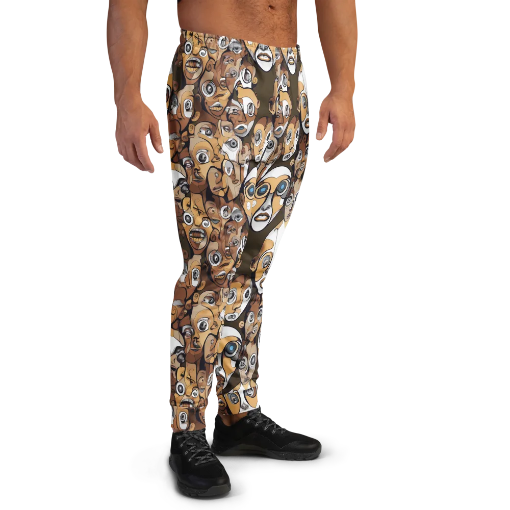 Many-eyed Masquerade on Men's Joggers — Right