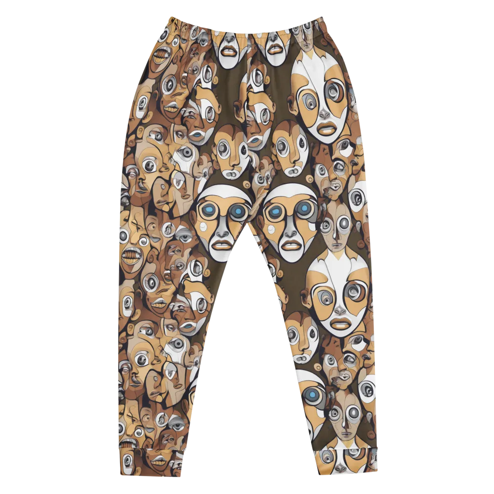Many-eyed Masquerade on Men's Joggers — Front