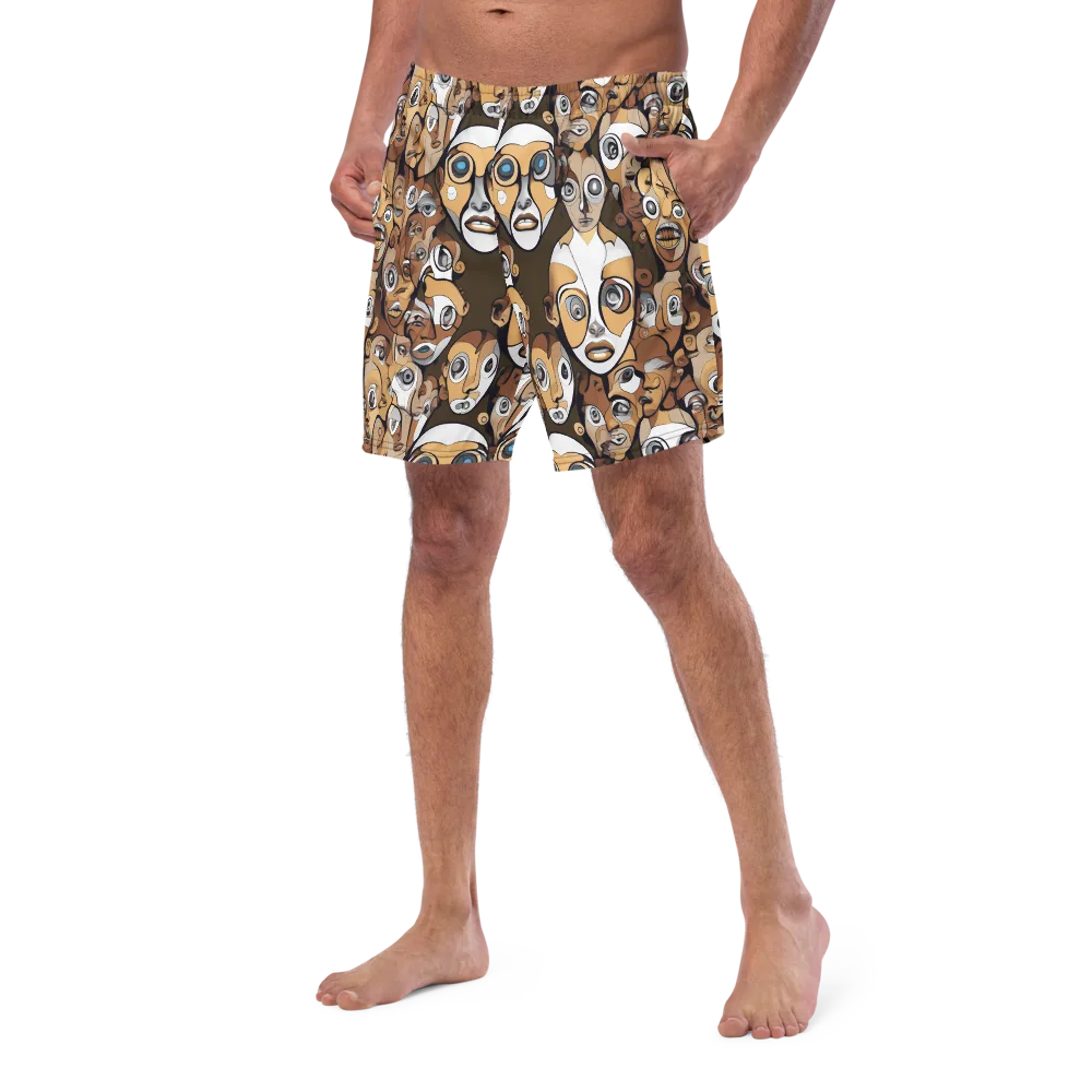Many-eyed Masquerade on Swim Trunks — Left Front