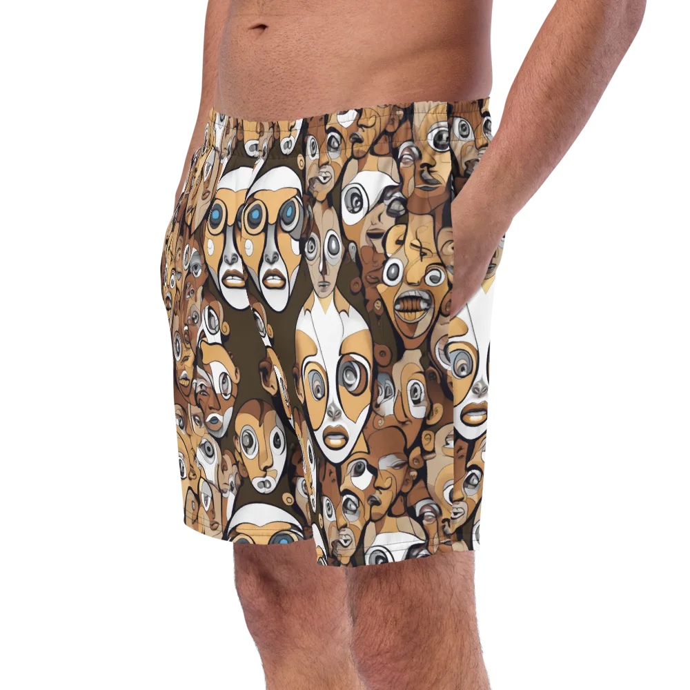 Many-eyed Masquerade on Swim Trunks — Left Front