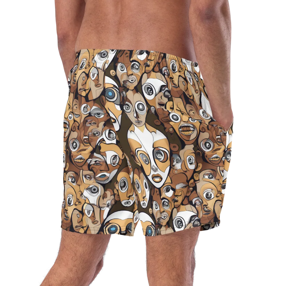 Many-eyed Masquerade on Swim Trunks — Right Back