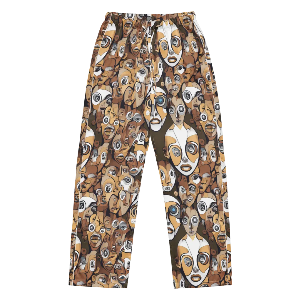 Many-eyed Masquerade on Women's Pajama Pants — Front