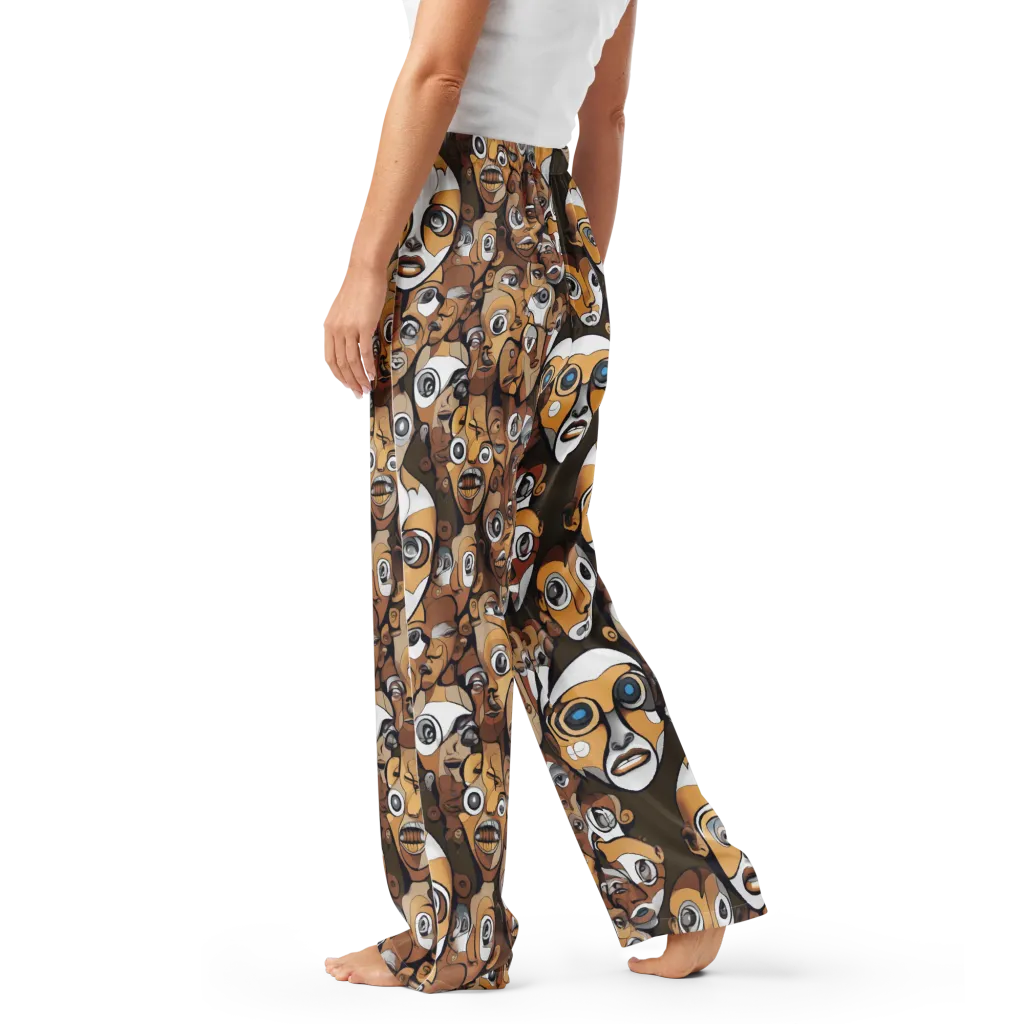 Many-eyed Masquerade on Women's Pajama Pants — Left