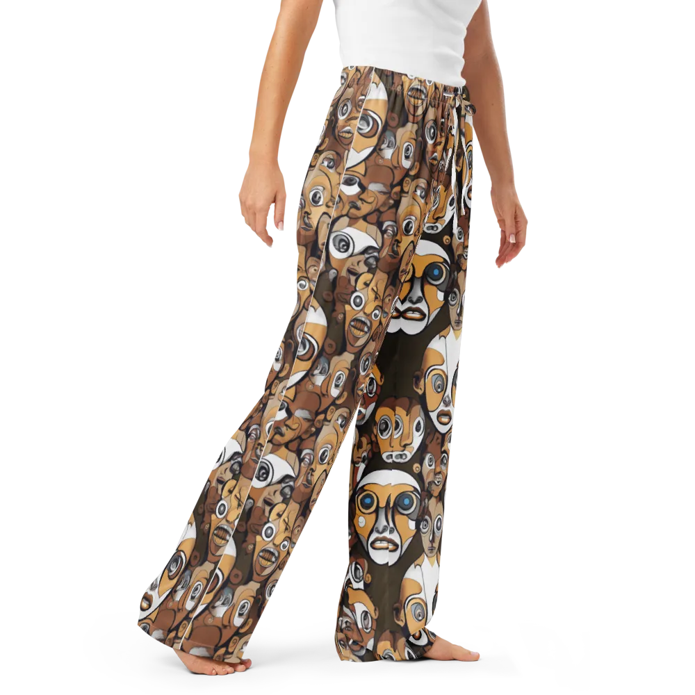 Many-eyed Masquerade on Women's Pajama Pants — Right Front