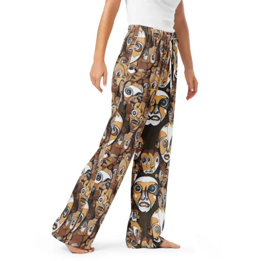 Many-eyed Masquerade on a Women's Pajama Pants