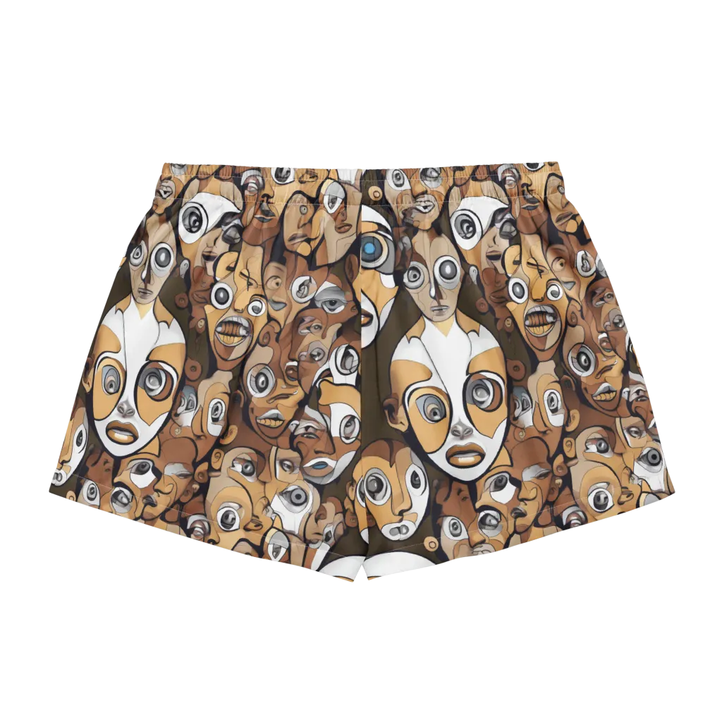 Many-eyed Masquerade on Women's Pajama Shorts — Back