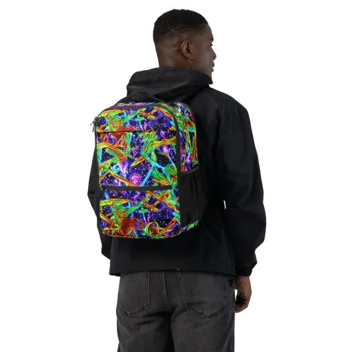 Neon Jungle Orbit on a Utility Backpack