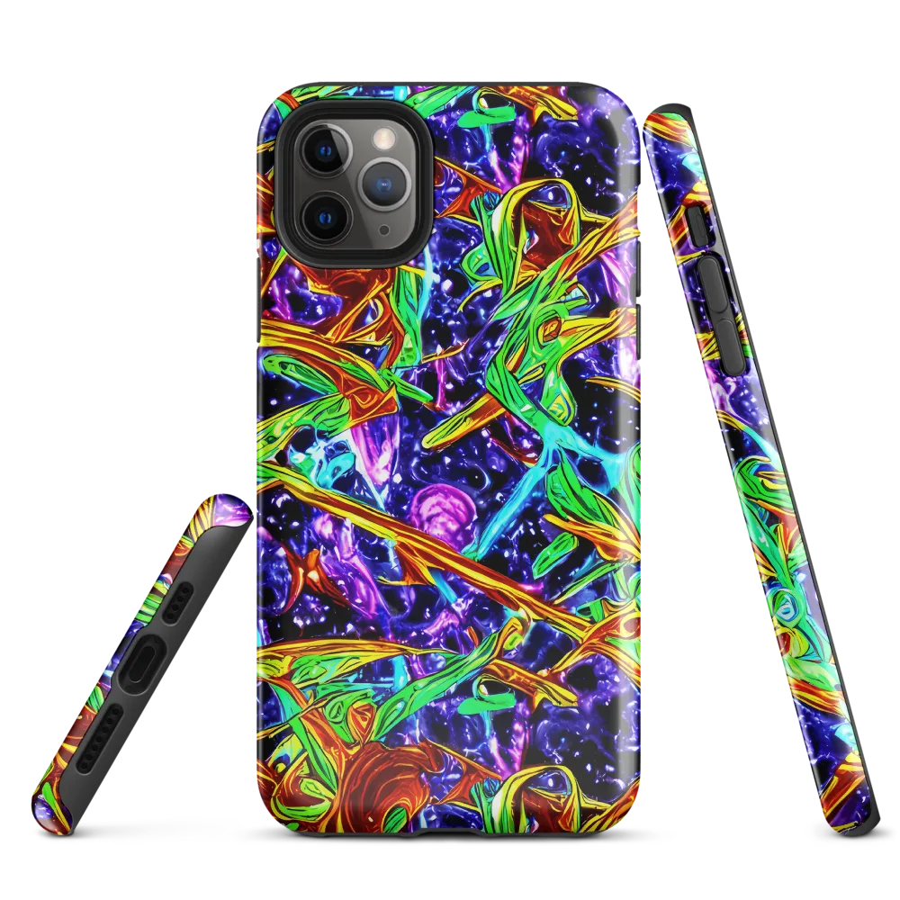 Neon Jungle Orbit on Tough Case for iPhone® — Front