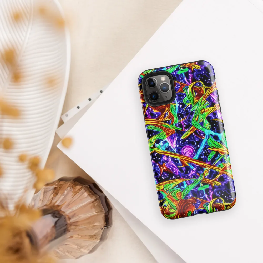 Neon Jungle Orbit on Tough Case for iPhone® — Front
