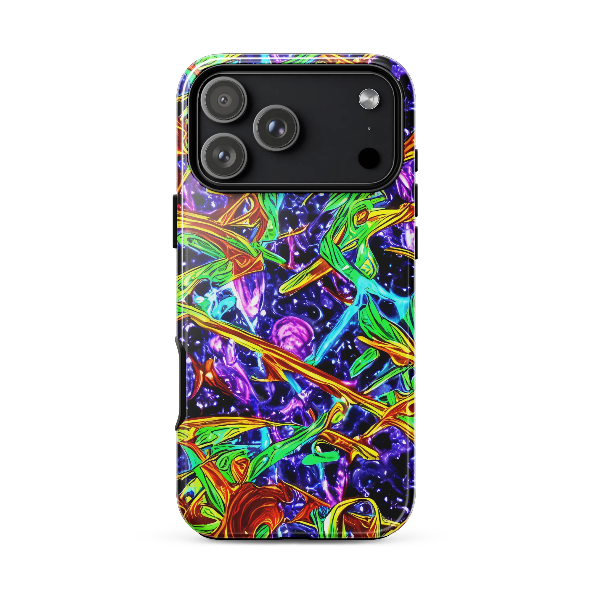 Neon Jungle Orbit on Tough Case for iPhone® — Front