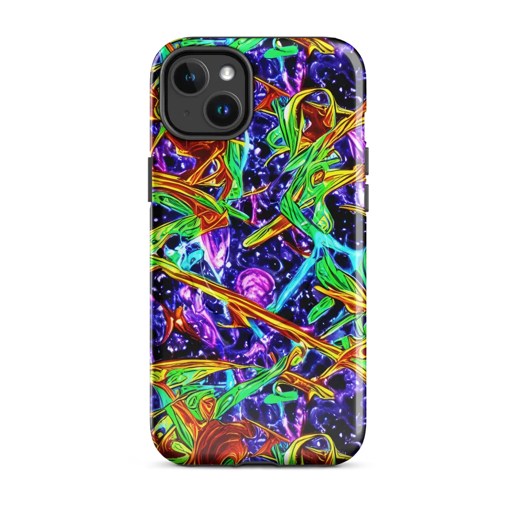 Neon Jungle Orbit on MagSafe Tough Case for iPhone® — Front