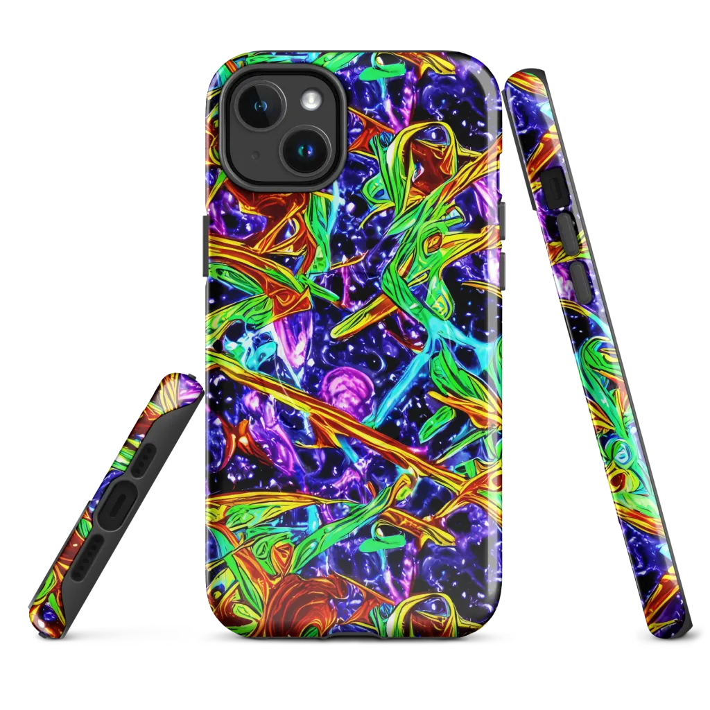 Neon Jungle Orbit on MagSafe Tough Case for iPhone® — Front