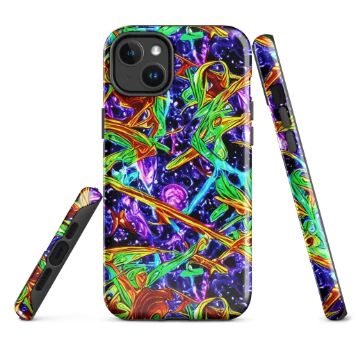 Neon Jungle Orbit on a MagSafe Tough Case for iPhone®