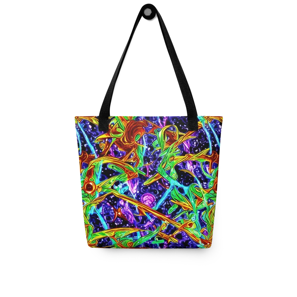 Neon Jungle Orbit on Tote Bag — Front