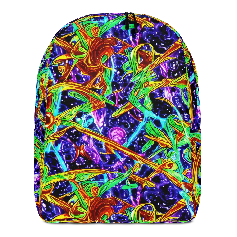 Neon Jungle Orbit on Minimalist Backpack — Front