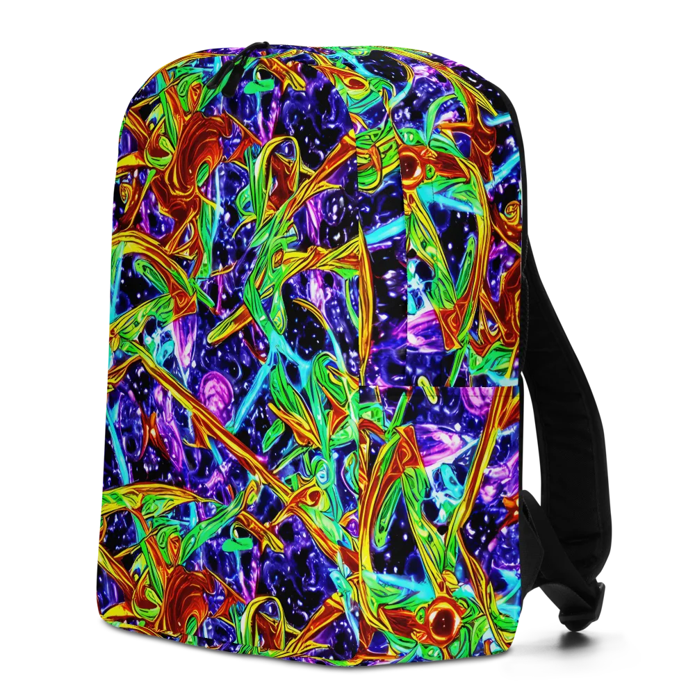 Neon Jungle Orbit on Minimalist Backpack — Left