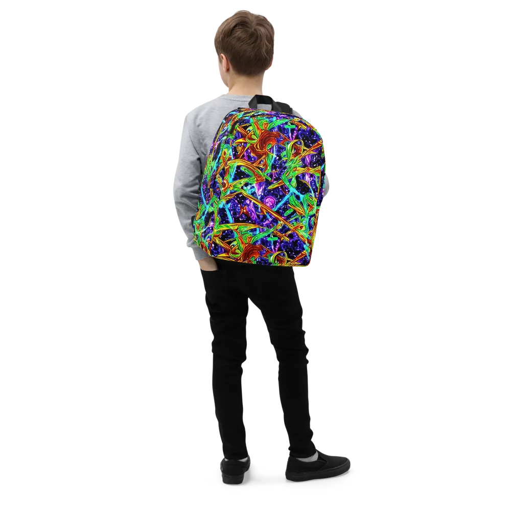 Neon Jungle Orbit on Minimalist Backpack — Right Front