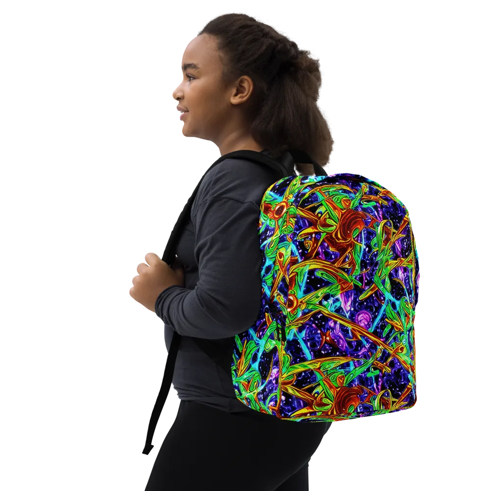 Neon Jungle Orbit on Minimalist Backpack — Right Front
