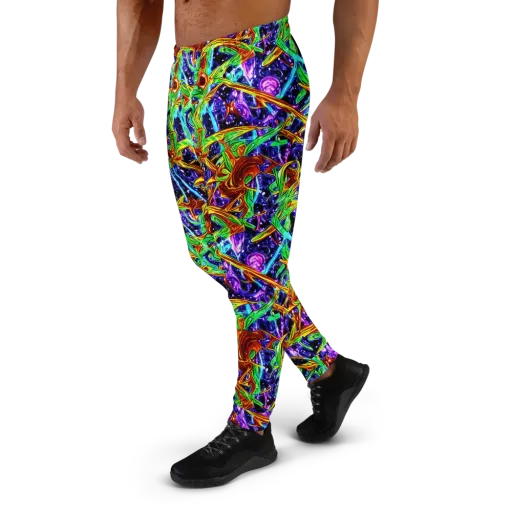 Neon Jungle Orbit on a Men's Joggers