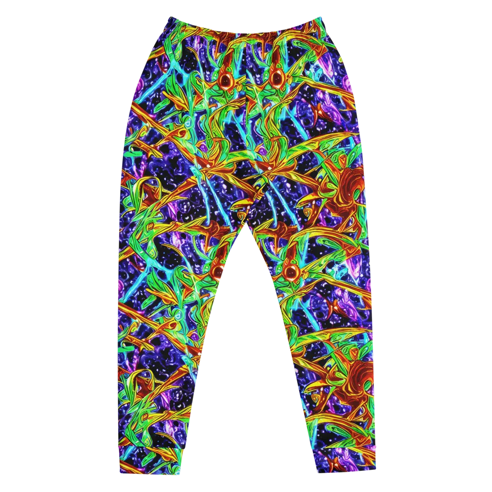Neon Jungle Orbit on Men's Joggers — Front