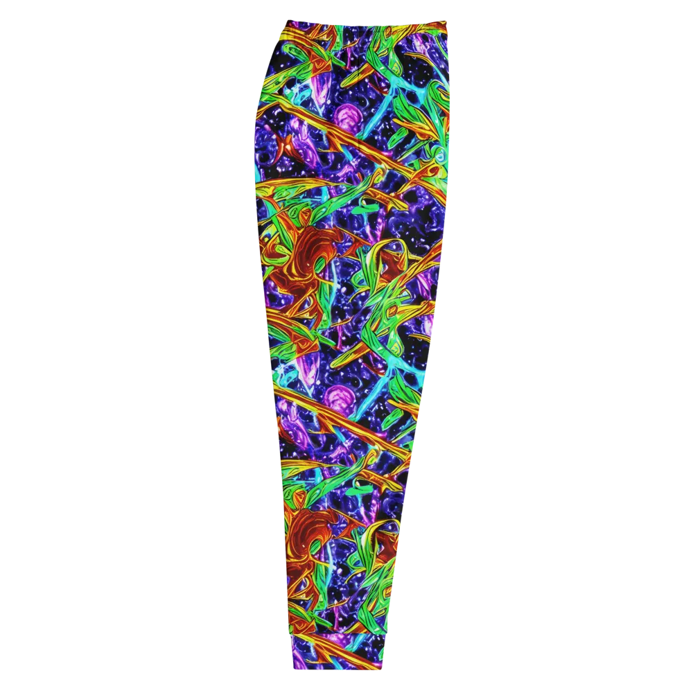 Neon Jungle Orbit on Men's Joggers — Right