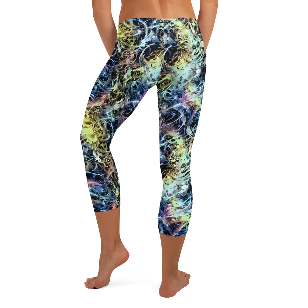 Chromatic Tempest on Capri Leggings — Back