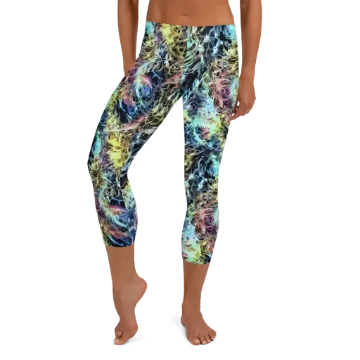 Chromatic Tempest on a Capri Leggings