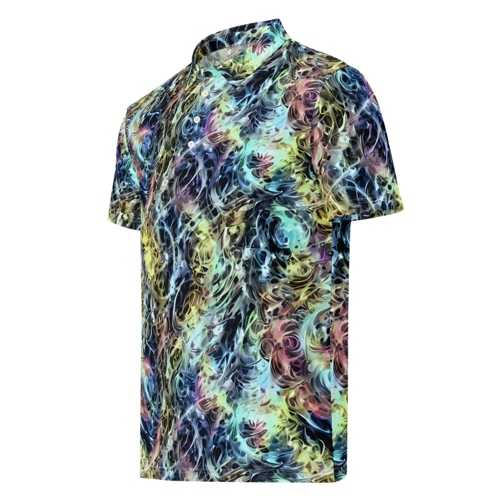 Chromatic Tempest on Men's Slim Fit Polo Shirt — Left Front
