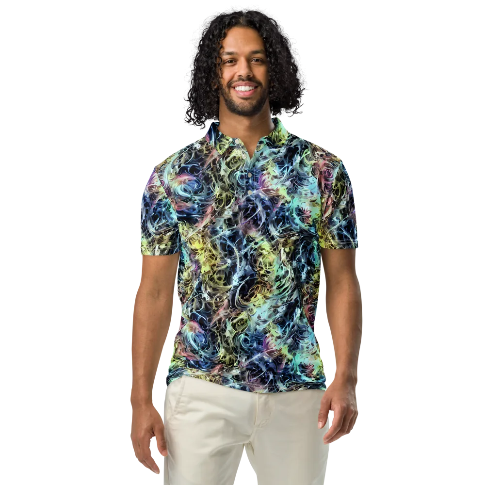 Chromatic Tempest on Men's Slim Fit Polo Shirt — Front