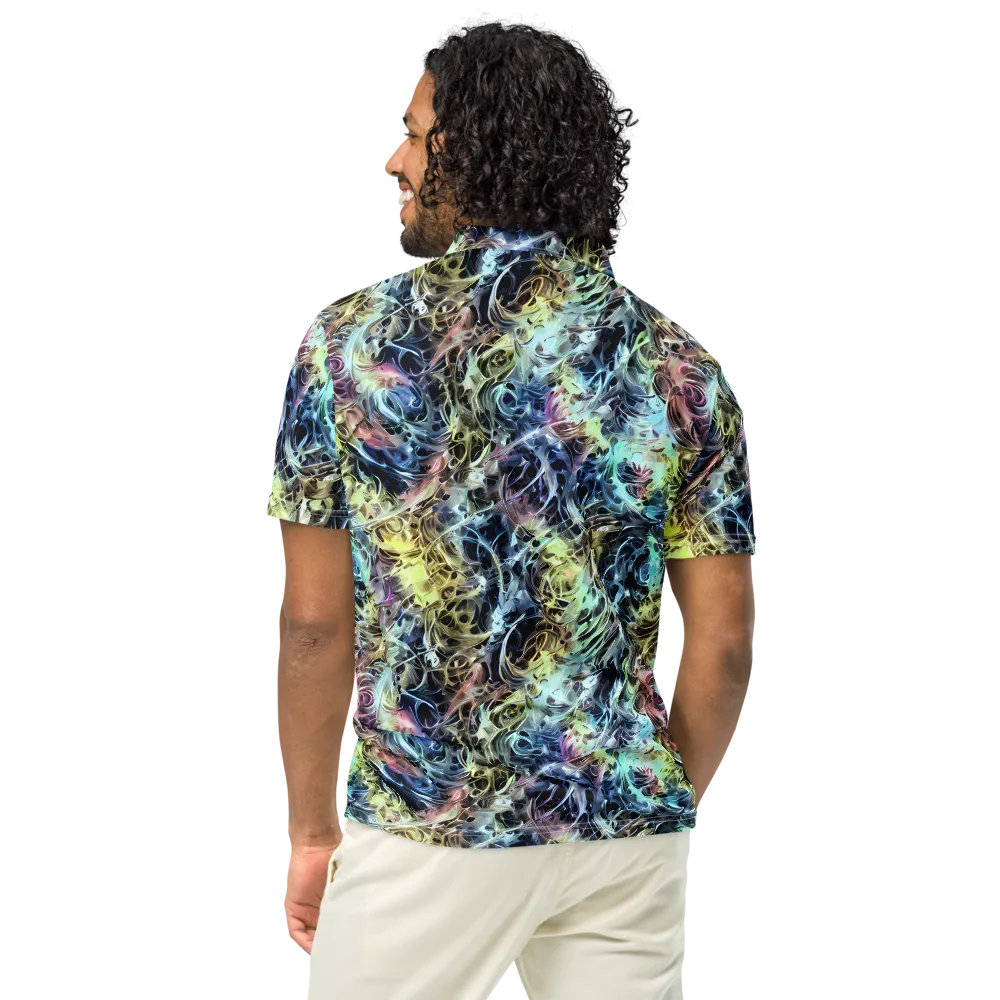 Chromatic Tempest on Men's Slim Fit Polo Shirt — Back