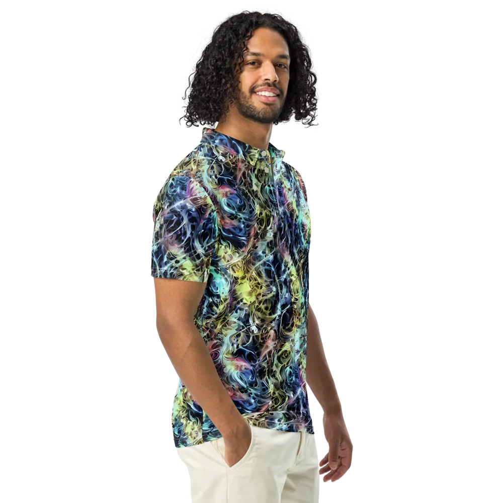 Chromatic Tempest on Men's Slim Fit Polo Shirt — Right Front