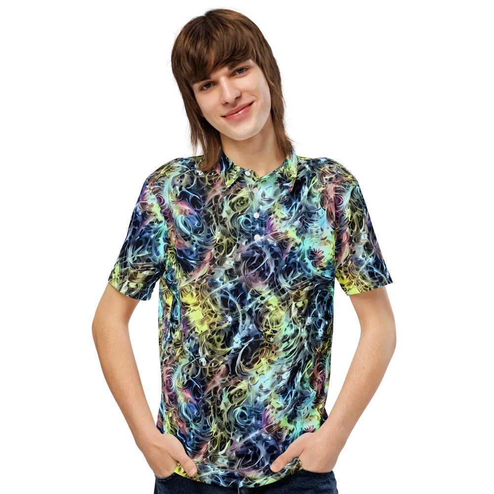Chromatic Tempest on Men's Slim Fit Polo Shirt — Front