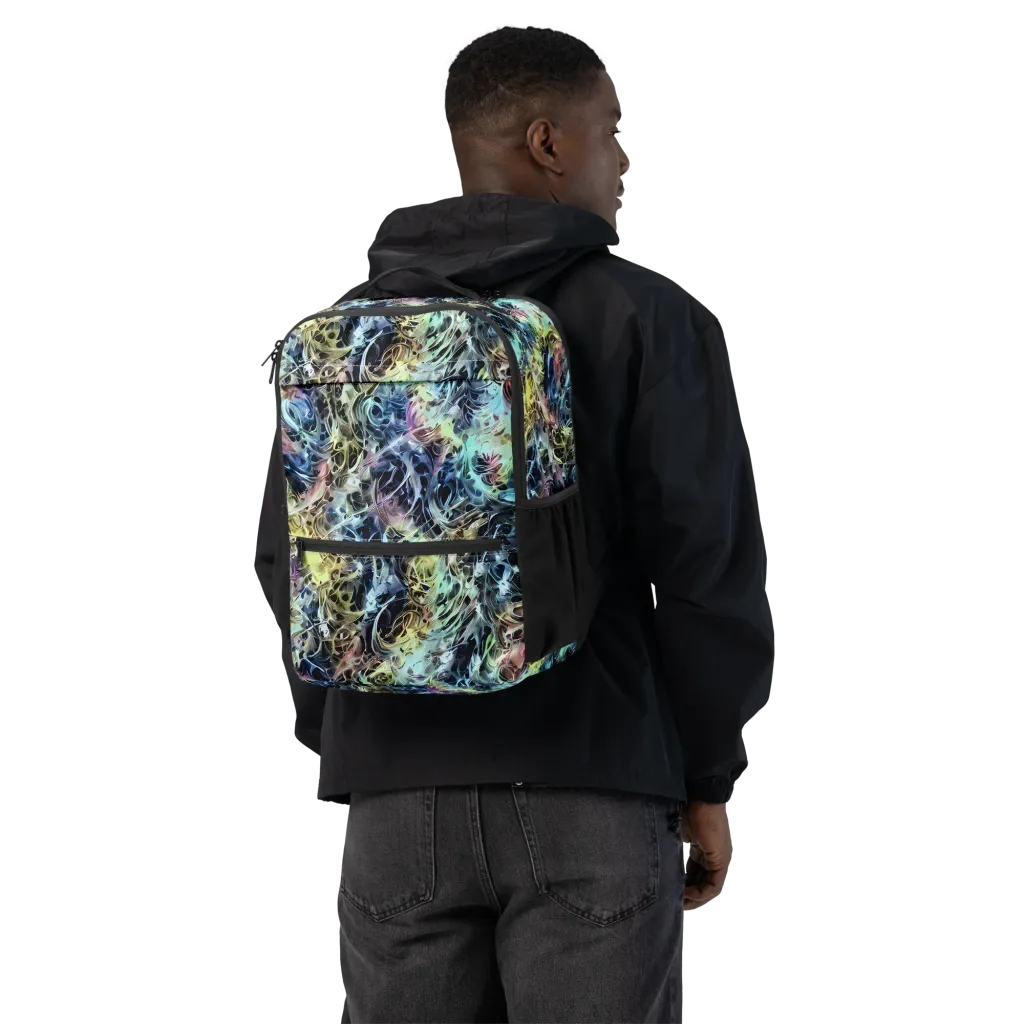 Chromatic Tempest on Utility Backpack — Back